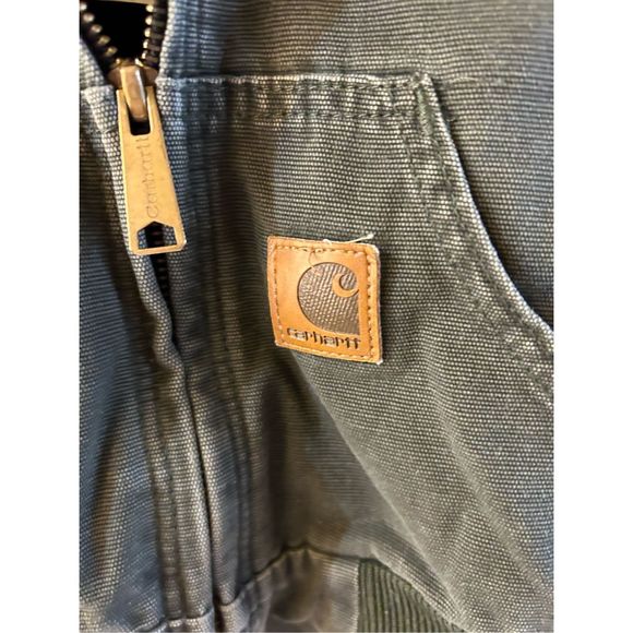 Carhartt boys 4t jacket USA green quilted interior rn#14806 hoodie - Picture 3 of 11